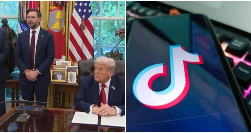 Trump impone su sello a TikTok: seguirá en EE. UU. pero bajo control estadounidense Donald Trump y JD Vance-TikTok