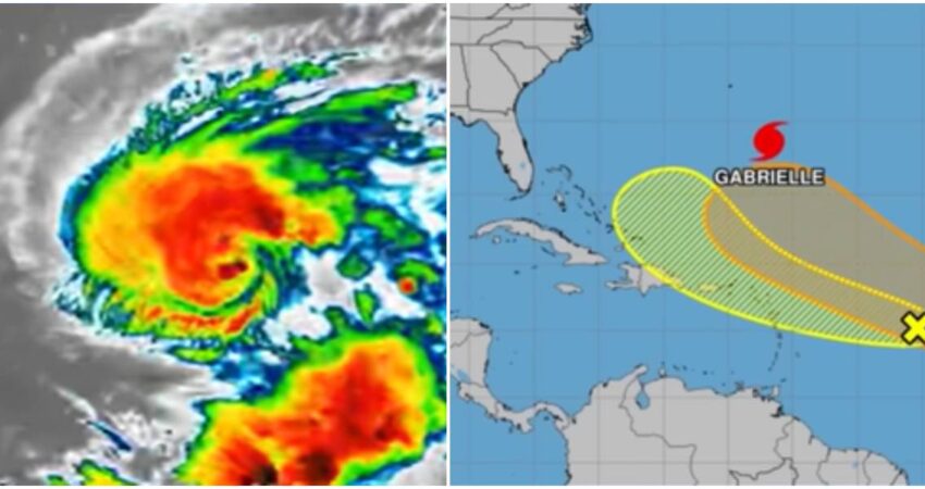 Gabrielle se convierte en huracán y pone al Atlántico en alerta junto a dos ondas tropicales Huracán Gabrielle