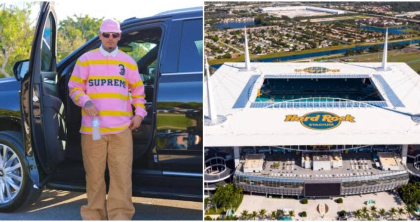 Bebeshito llevará el “reparto” al medio tiempo del partido de fútbol entre Argentina y Venezuela en Miami Oniel Bebeshito- Hard Rock Stadium