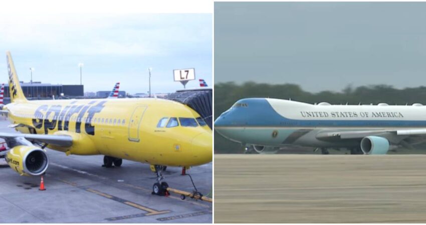 โPresta atenciรณn, deja el iPadโ: tensiรณn en el aire entre un vuelo de Spirit Airlines y el Air Force One presidencial Spirit-Air Force One