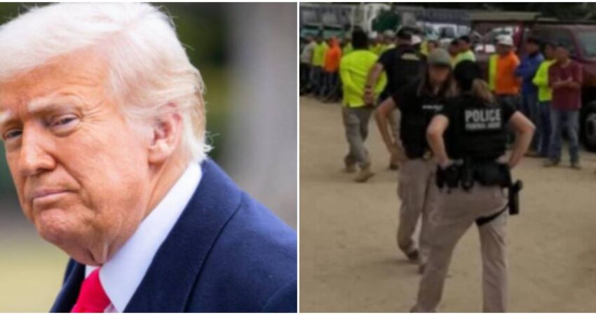Trump endurece el tono tras redada en Hyundai: "Contraten y capaciten a los trabajadores estadounidenses" Trump-Inmigrantes
