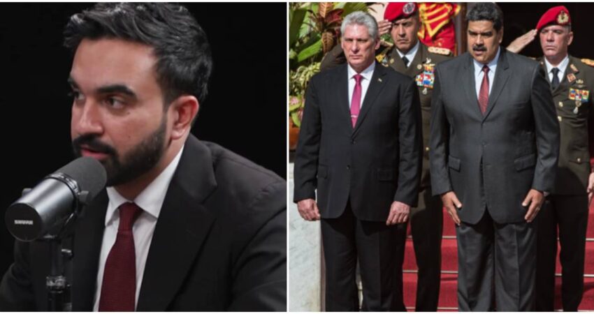 Candidato a la alcaldía de Nueva York Zohran Mamdani evita nombrar a Cuba y Venezuela como una dictaduras Zohran Mamdani- dictadores