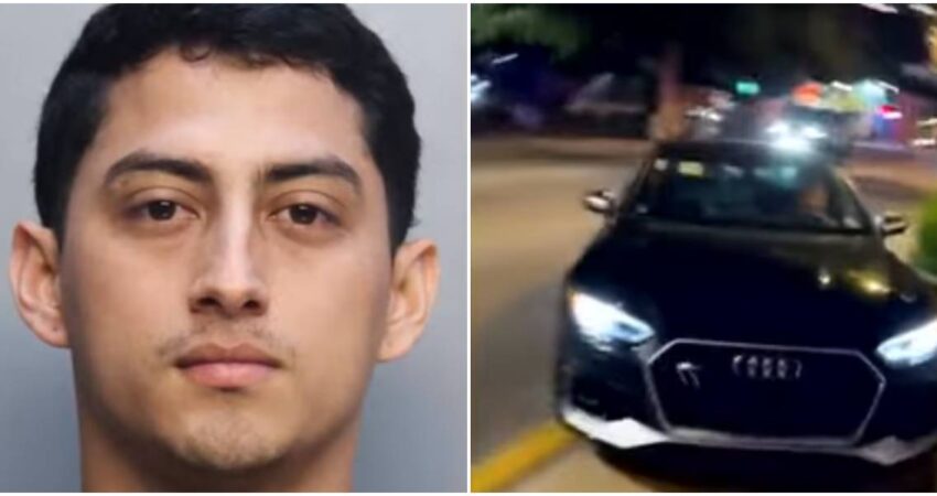 Captan en cรกmara momento en que un asistente de valet se lleva un Audi sin permiso de su propietario en Brickell acusado-Audi