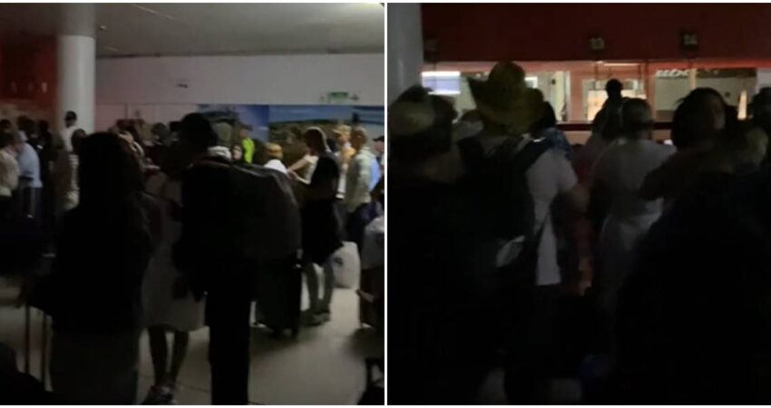 apagón en aeropuerto de La Habana