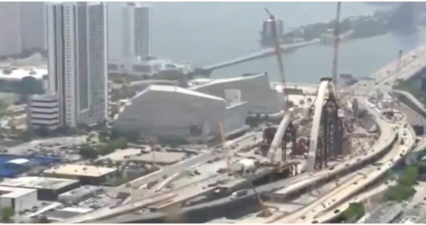 Cierres parciales en la autopista Dolphin por trabajos de construcciรณn provocan congestiรณn del trรกfico en Miami Construcciones en Dolphin Expressway