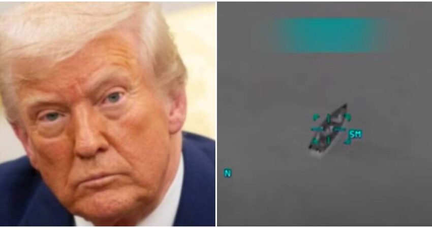 Explota la tensión en el Caribe: EE. UU. destruye un barco con supuestos narcos por orden de Trump Donald Trump-narcolancha