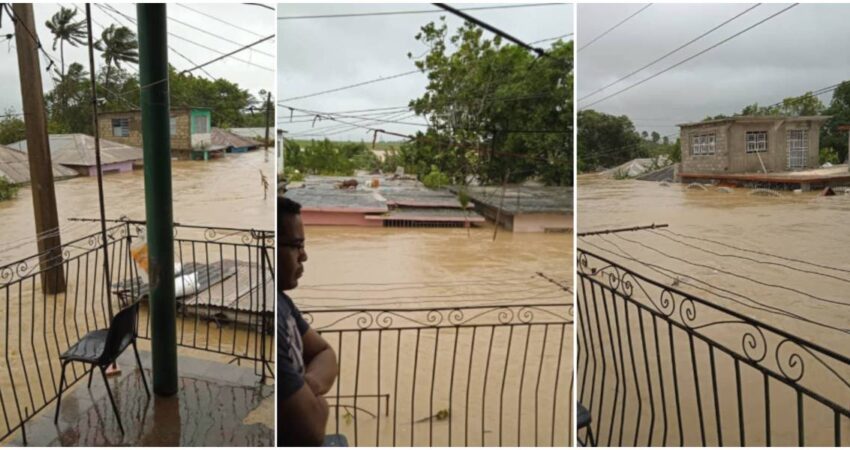 NHC advierte que las lluvias y penetraciones del mar continúan siendo críticas en el oriente cubano, aunque el huracán Melissa se esté alejando Lluvias e Inundaciones en Holguín