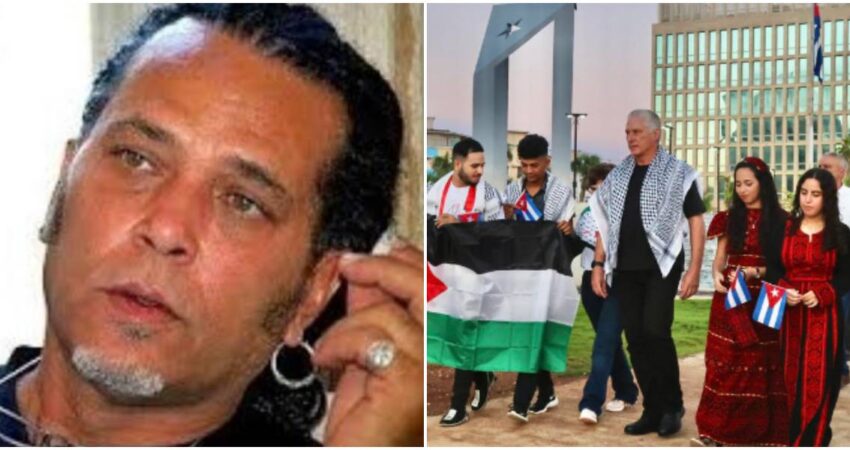 Actor Cubano Luis Alberto García vuelve a desafiar al régimen cubano por priorizar las tribunas mientras el país se sigue hundiendo en la crisis económica Luis Alberto García-Marcha sobre palestina