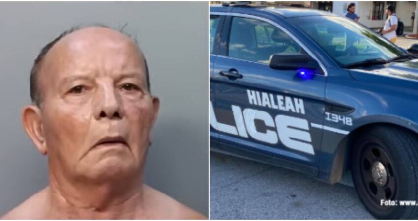 Arrestan en Hialeah a un hombre de 84 años acusado de amenazar con un arma de fuego a un niño de 12 años anciano arrestado-Policía de Hialeah