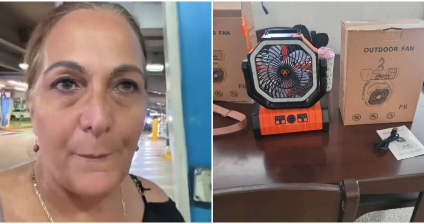 “Me negué a irme sin mis ventiladores": mujer denuncia abuso en la Aduana de Cuba tras su visita a la isla cubana en Miami-ventiladores recargables
