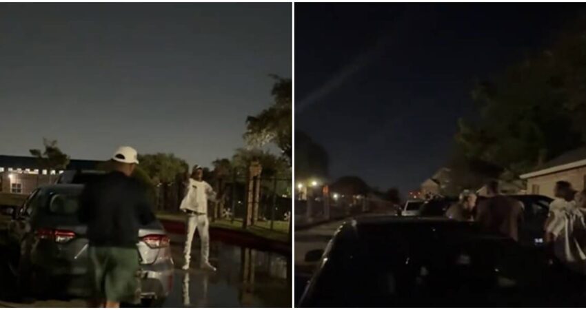 Cubanos organizan escandalosa fiesta en plena calle de Texas y las redes estallan fiesta cubana