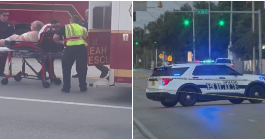 Conmoción en Miami-Dade: hombre acusado de intento de asesinato tras atacar a su esposa y autolesionarse hombre herido-policía de Hialeah