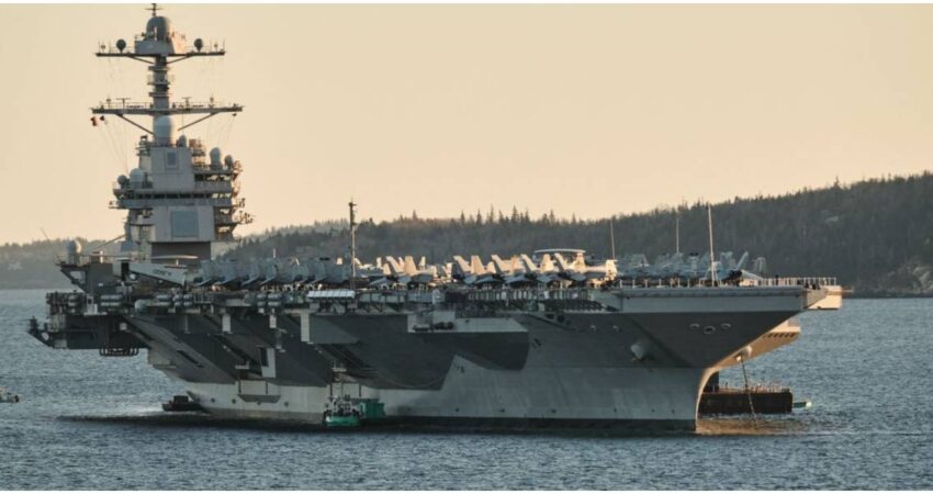 "Crece tensiรณn en el Caribe": EE.UU envรญa su mayor portaaviones al caribe y duplica su presencia militar frente a las costas de Venezuela portaaviones Gerald R. Ford