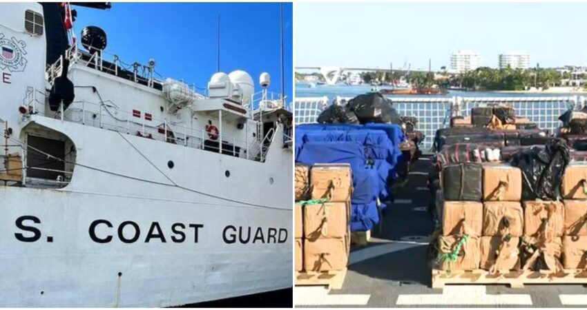 “Operación colosal en Florida": Guardia Costera incauta 24 toneladas de drogas valorada en 362 millones de dólares Guardia Costera-paquetes de drogas