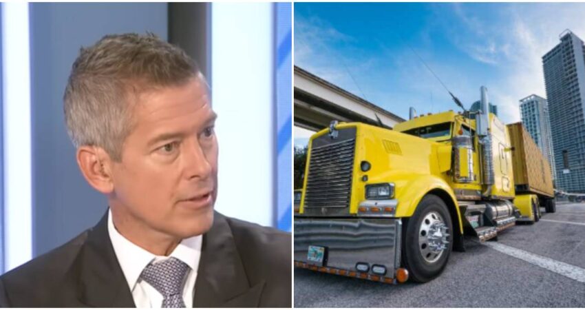 Respiran los conductores: juez bloquea prohibiciones a las licencias de miles de inmigrantes en EE.UU Sean Duffy-camiones