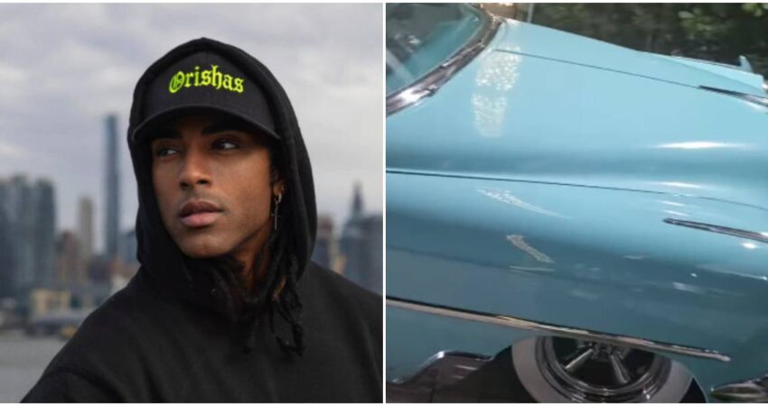 “¡Nostalgia sobre ruedas!": Yotuel Romero sorprende con un auto clásico de los años 50 que enamora a la diáspora cubana Yotuel Romero-auto clásico