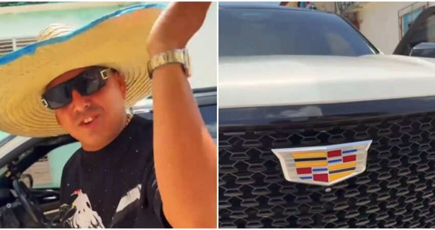 Cubano enciende las redes al posar en un lujoso Cadillac en Holguín: "Viviendo como un rey en Cuba" cubano-Cadillac