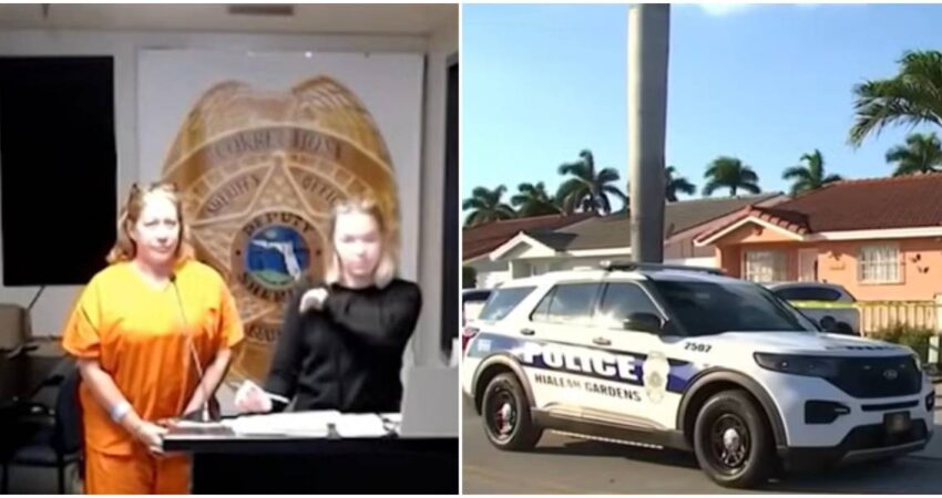 Niegan fianza a la madre que disparó contra su hijo en Hialeah Gardens: el video de vigilancia fue clave para reforzar esta medida mujer acusada-policía de Hialeah Gardens (1)