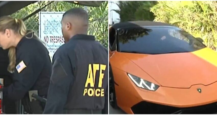 Redada sorpresa en el Design District: ATF irrumpe en una mansiรณn y se lleva autos de lujo ATF-Lamborghini