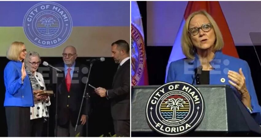 Primera mujer y primera demócrata en 24 años: así llega oficialmente Eileen Higgins a la alcaldía de Miami Eileen Higgins (1)