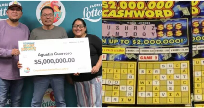 Suerte tocó en Naples: un residente compra un raspa-y-gana y obtiene 5 millones de dólares en premio ganador de Lotería-raspadito