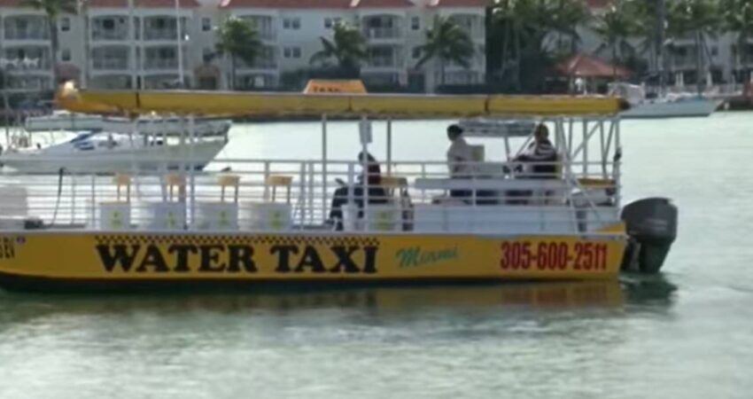 Miami Beach apuesta al agua: así funcionará el taxi acuático gratuito que busca aliviar el tráfico taxi acuático en Miami