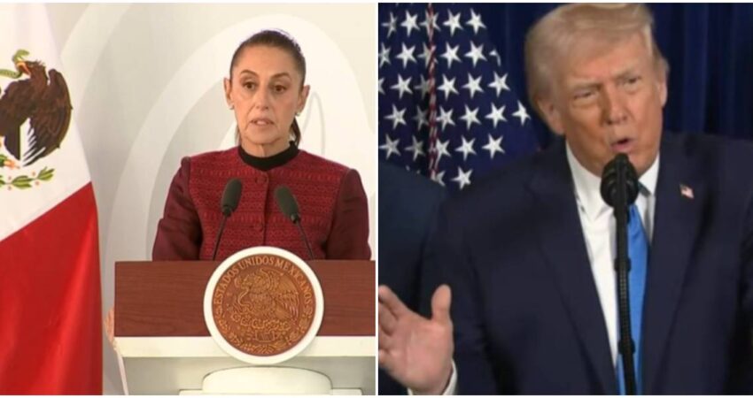 Claudia Sheinbaum fija postura ante medidas comerciales de EE.UU. contra Cuba, pero sin "poner en riesgo a México" Claudia-Trump