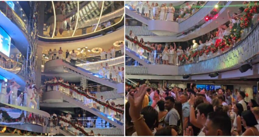 ¿Diversión o exceso? Polémica en redes sociales por video de cubanos a bordo de un crucero cantando Reparto cubanos en crucero