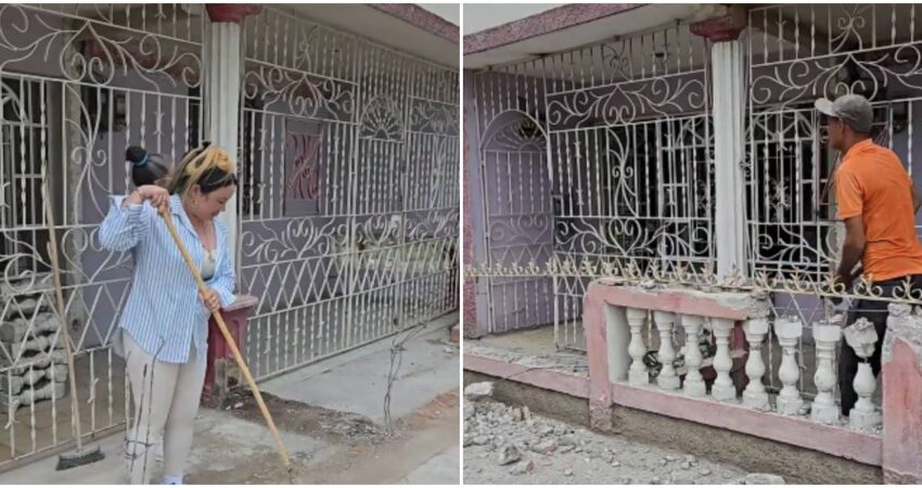 Entre apoyo y críticas: cubana muestra la remodelación de su casa tras abandonar EE.UU y regresar a la isla remodelación en Cuba