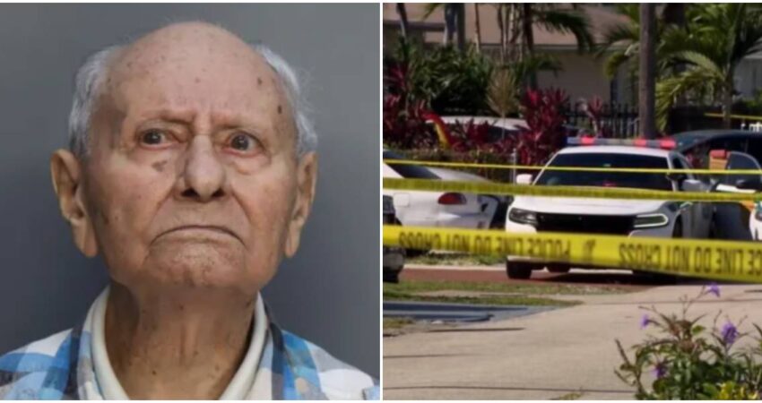 Policía de Miami detiene a señor de 98 años tras apuñalar a su cuidadora anciano-policía