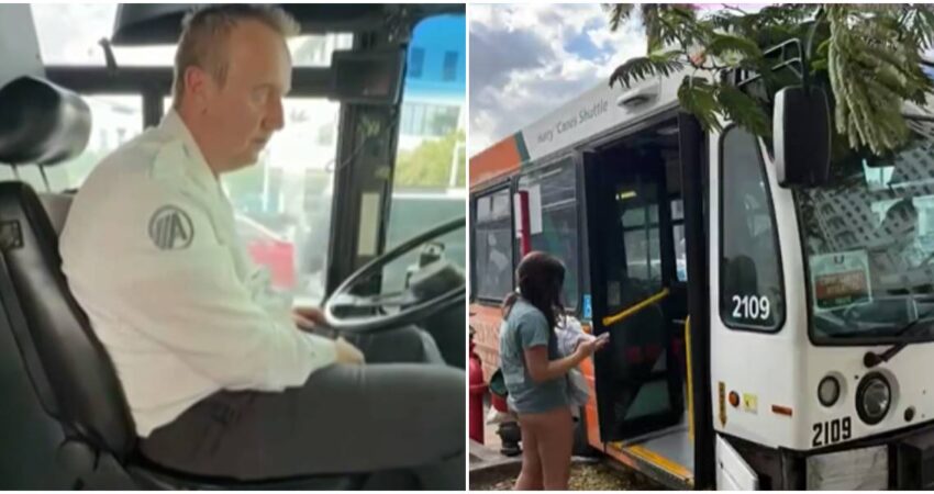 Arrestan a conductor de autobús de la Universidad de Miami después de tener un accidente supuestamente bajo los efectos del alcohol chofer ebrio-accidente en Miami