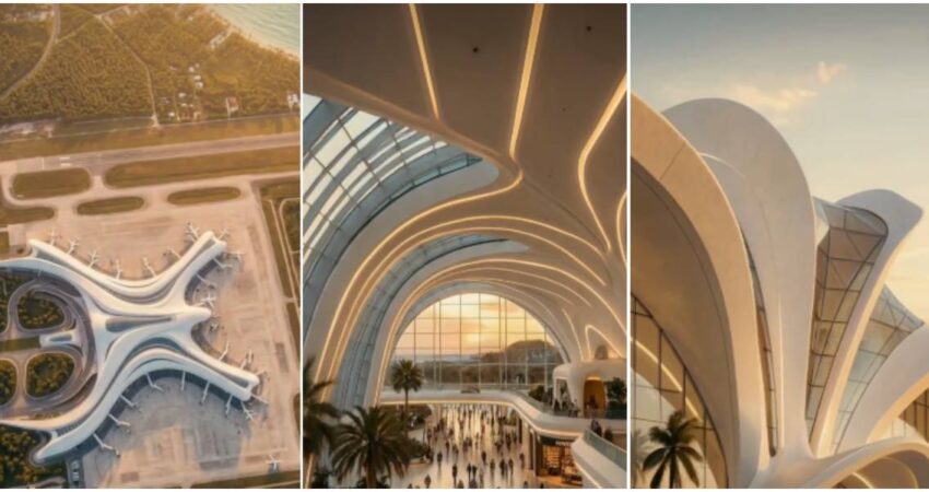 Para regresar sin miedo: arquitecto cubano muestra cómo sería un aeropuerto internacional en una Cuba libre diseño de aeropuerto