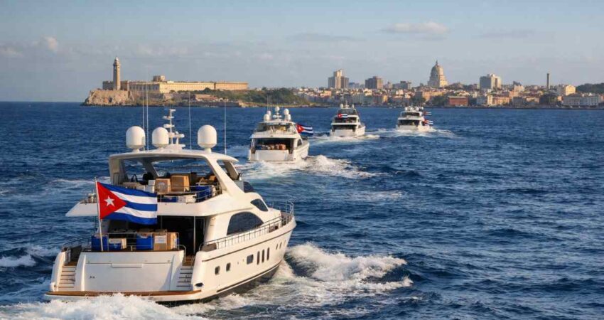 Exiliados cubanos desafรญan flotilla internacional rumbo a Cuba: โSi ellos entran, nosotros tambiรฉnโ flotilla-de-cuba