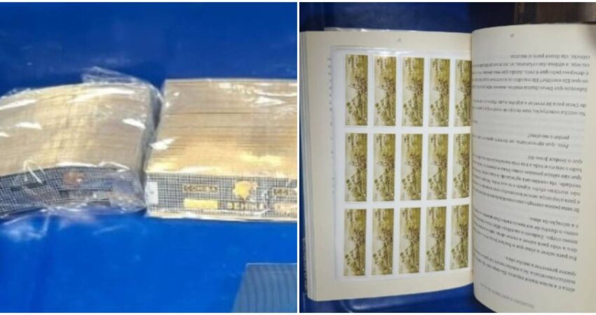 Aduana de Cuba frena intento de contrabando: más de 4.000 sellos de tabaco iban ocultos en libros sellos de tabacos cubanos