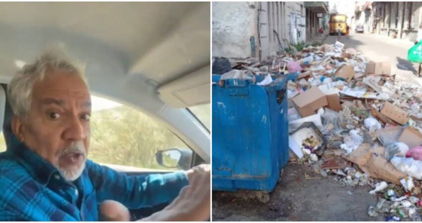 “No se puede mirar a otro lado sabiendo que los tuyos sufren": Armando Tomey se pronuncia sobre la grave realidad del pueblo cubano Armando Tomey-basura