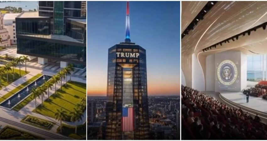 Miami podría tener el edificio más alto de su historia… y llevaría el nombre de Trump. Este es el proyecto Biblioteca Donald Trump