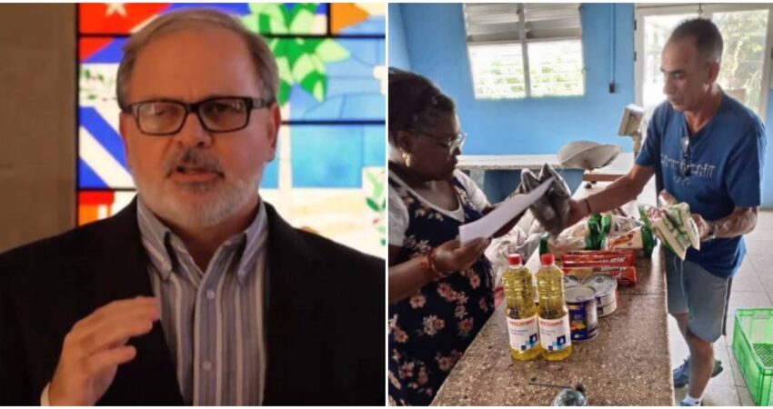 Embajador de Cuba en México arremete contra reportaje de TV Azteca que denuncia venta de ayuda humanitaria en las tiendas en divisas Eugenio Martínez-donaciones