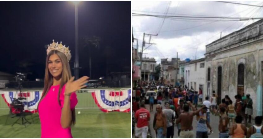 "Sigan luchando con mucha fuerza": el mensaje al pueblo de Cuba de Lina Luaces durante el Free Cuba Rally en Hialeah Lina Luaces-protestas en Cuba