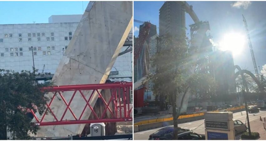 Polémica en Miami: video muestra grietas en el Signature Bridge y genera preocupaciones en los residentes Signature Bridge (1)
