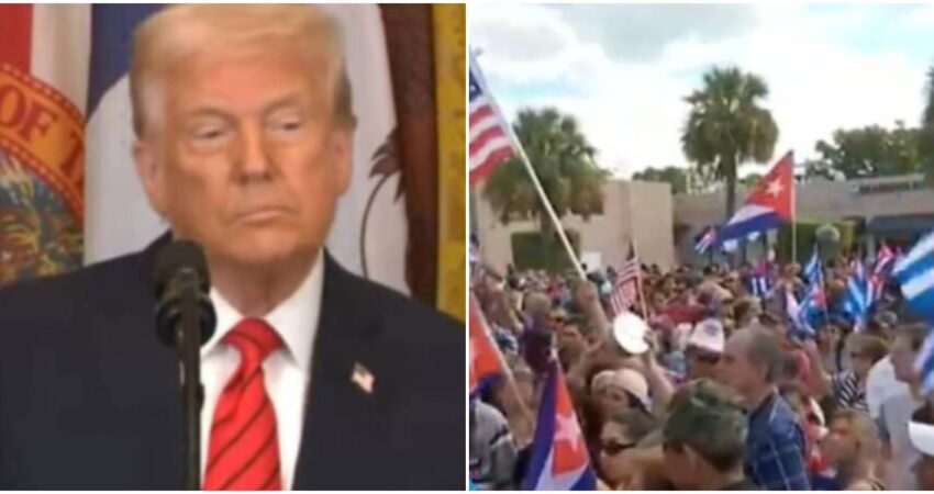 Donald Trump lanza mensaje al exilio cubano: "Cuba fracasará dentro de muy poco y estaremos ahí para ayudar a nuestros grandes cubanoamericanos" Trump-Exilio