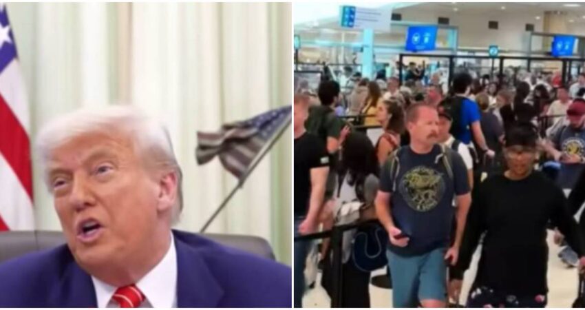 Aeropuertos en crisis: la falta de financiamiento obliga a Donald Trump a declarar emergencia nacional en EE.UU Trump-aeropuerto