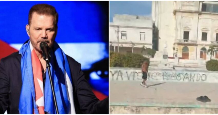 "Ya viene llegando": el grafiti en La Habana que reaviva la esperanza y provoca la reacción de Willy Chirino Willy Chirino-cartel en Cuba