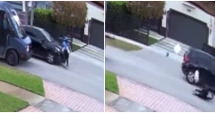 Video capta brutal atropello a repartidora de Amazon en Miami-Dade y donde el conductor se da a la fuga accidente de tránsito (1)