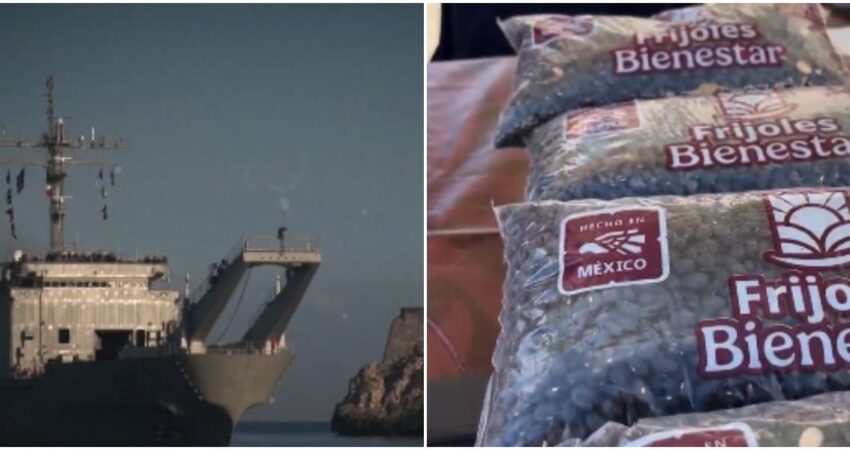 Ayuda humanitaria bajo sospecha: reportaje de Tv Azteca revela que productos donados por México a Cuba se venden en tiendas de divisas armada mexicana-frijoles