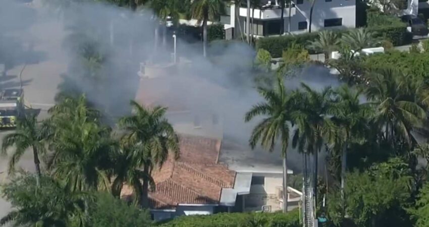 Lujosa casa de Miami valorada en millones se incendia en Bay Harbor Islands incendio-miami-bayharbour