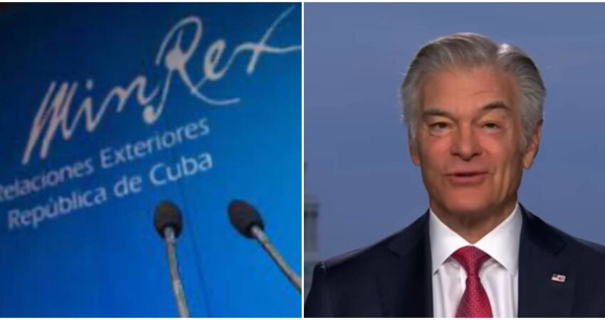 Cuba rechaza acusaciones sobre fraude al Medicare y Medicaid y asegura que son parte de una campaña en su contra MINREX-Mehmet oz