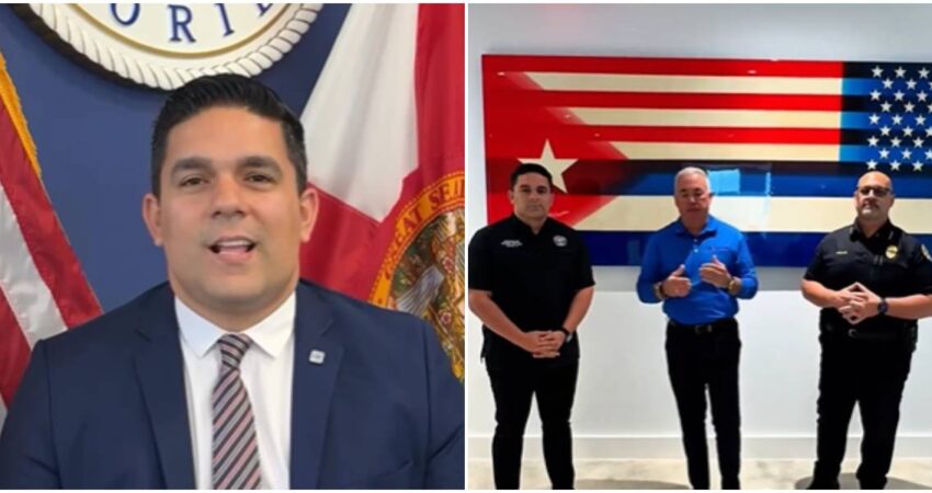"Esto que estamos haciendo, es por la libertad de ustedes": comisionado de Miami envía mensaje al pueblo cubano Rolando Escalona-Iván Herrera y Manny Morales