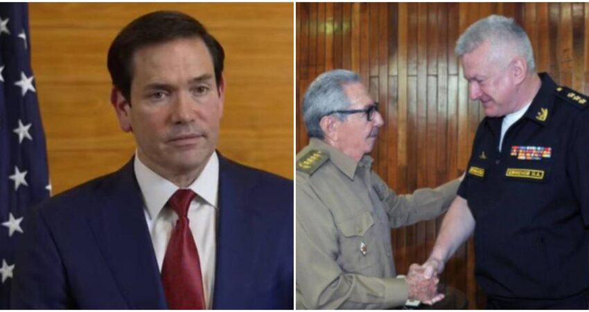 Marco Rubio vuelve a enfocar al régimen cubano: "Los chinos, los rusos y otros usan rutinariamente Cuba para sus fines a 90 millas de nuestras costas" Rubio-Raúl y almirante ruso