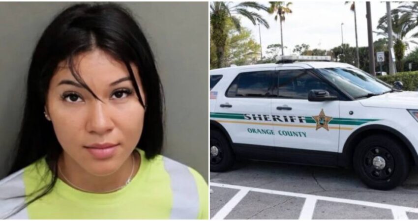 Arrestan a una mujer por múltiples infracciones en Florida, pero la foto policial desató una locura en redes mujer acusada-policía de Orange