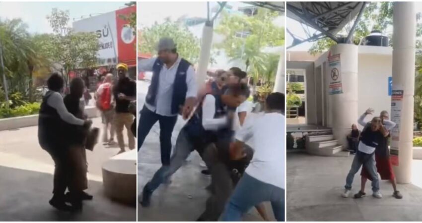 "Escenas que estremecen": Funcionarios pรบblicos se enfrentan a cubanos, entre ellos un anciano, en pleno parque de Tapachula en Mรฉxico peleas